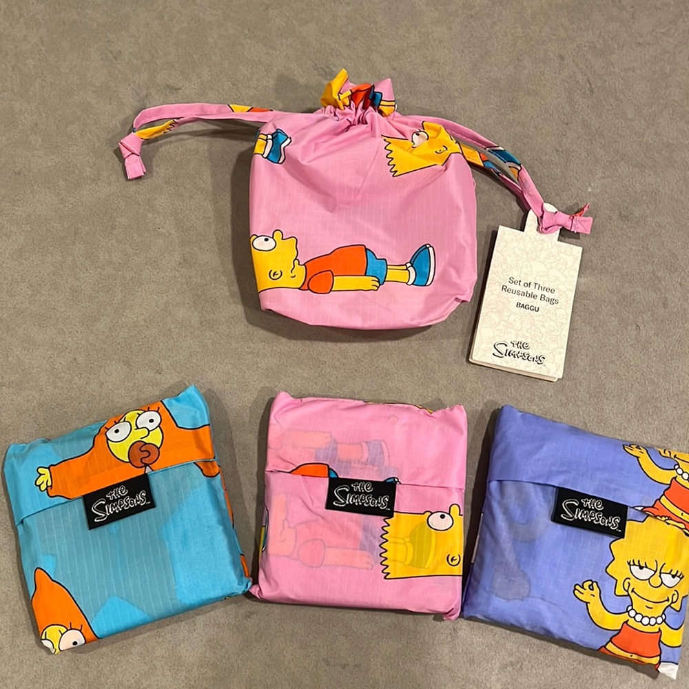Baggu X Simpson’s set of 3 bags